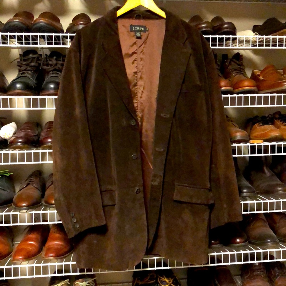 Great J. Crew leather jacket. 42L
